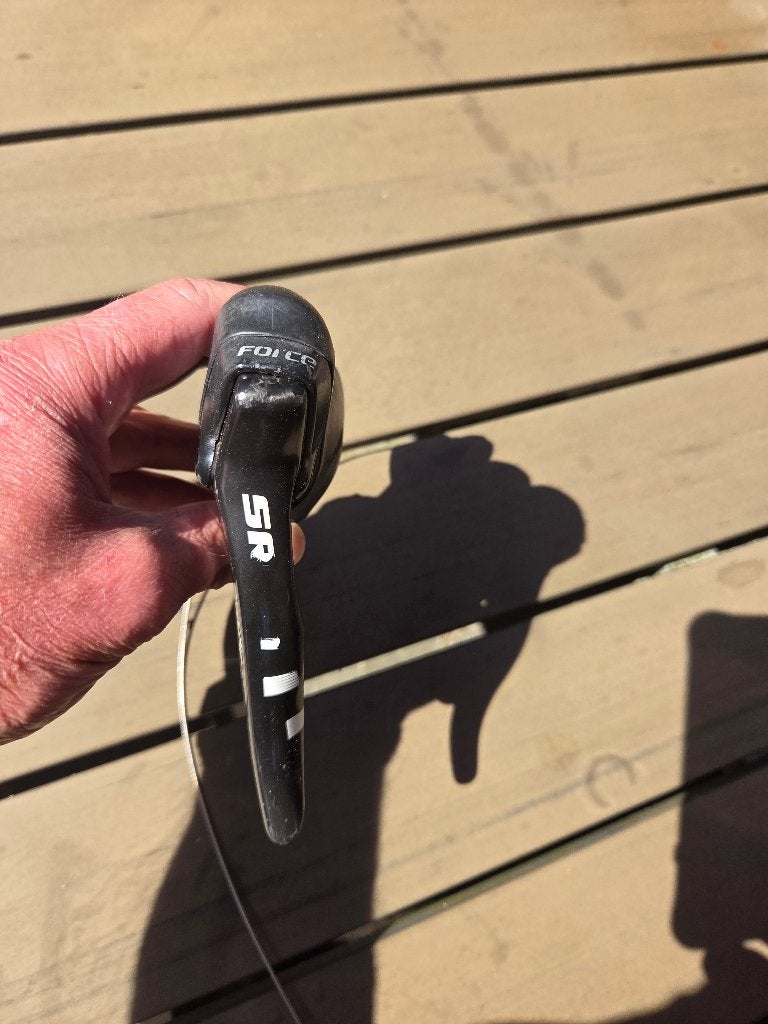 SRAM Force shifter links 2x, Fietsen en Brommers, Fietsonderdelen, Gebruikt, Kunststof, Ophalen of Verzenden, SRAM