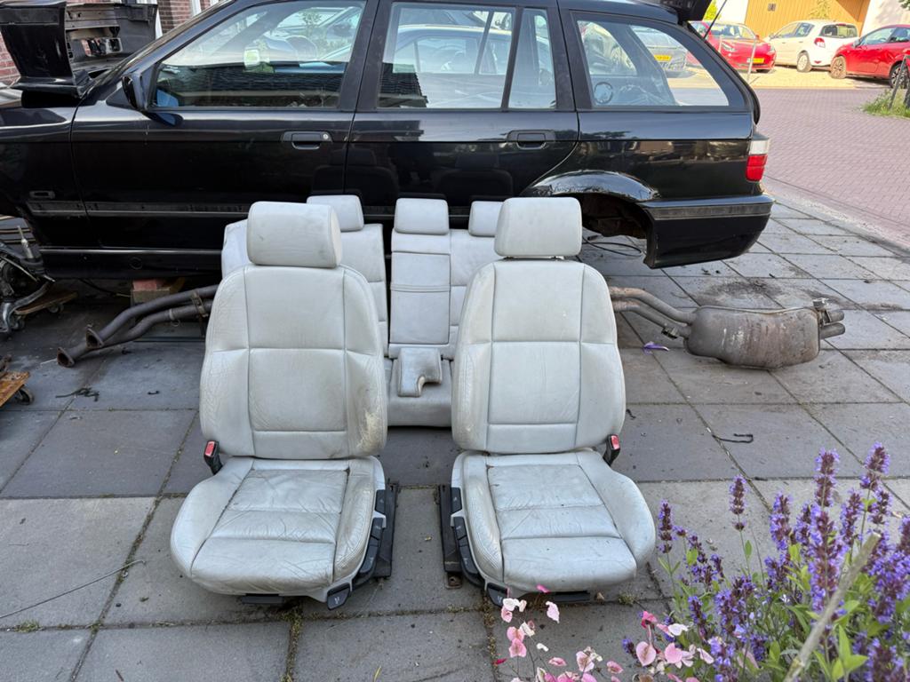 BMW E36 Lederen Interieur Sportstoelen Touring - Grijs, Ophalen, Gebruikt, BMW