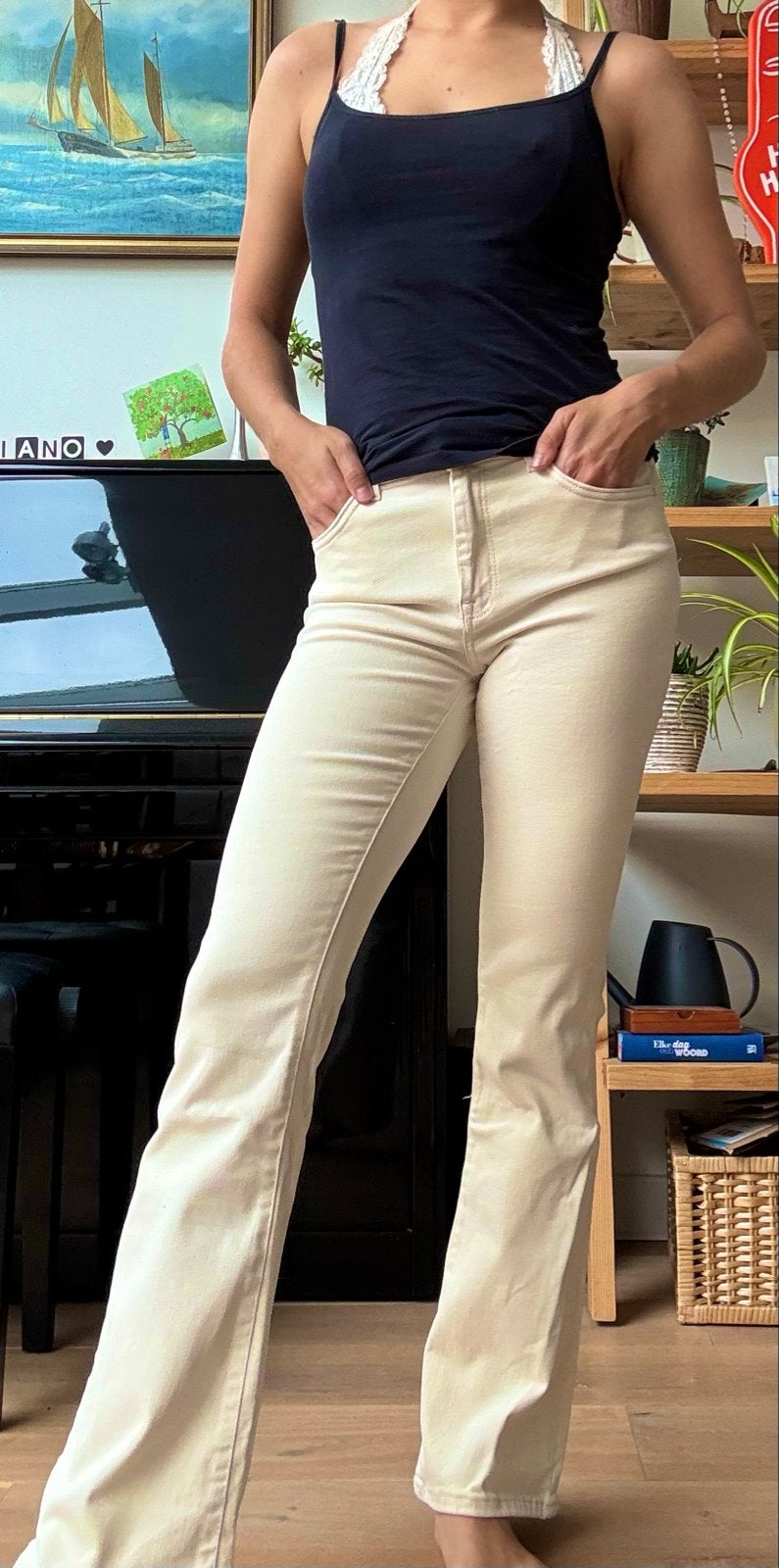 Only ONLBLUSH MID FLARED spijkerbroek maat W30/M, Verzenden, Zo goed als nieuw, Overige kleuren, W30 - W32 (confectie 38/40)