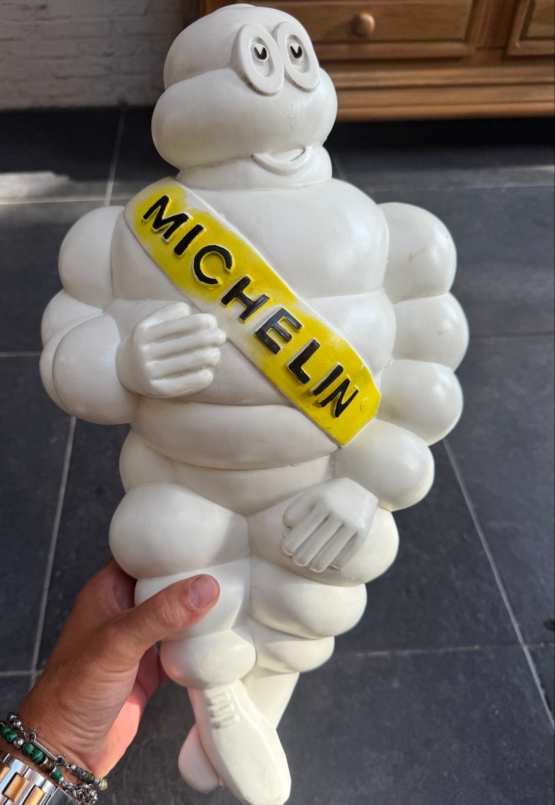 Vintage Michelin Bibendum Beeldje - Zeldzaam Verzamelobject, Ophalen of Verzenden, Gebruikt, Gebruiksvoorwerp
