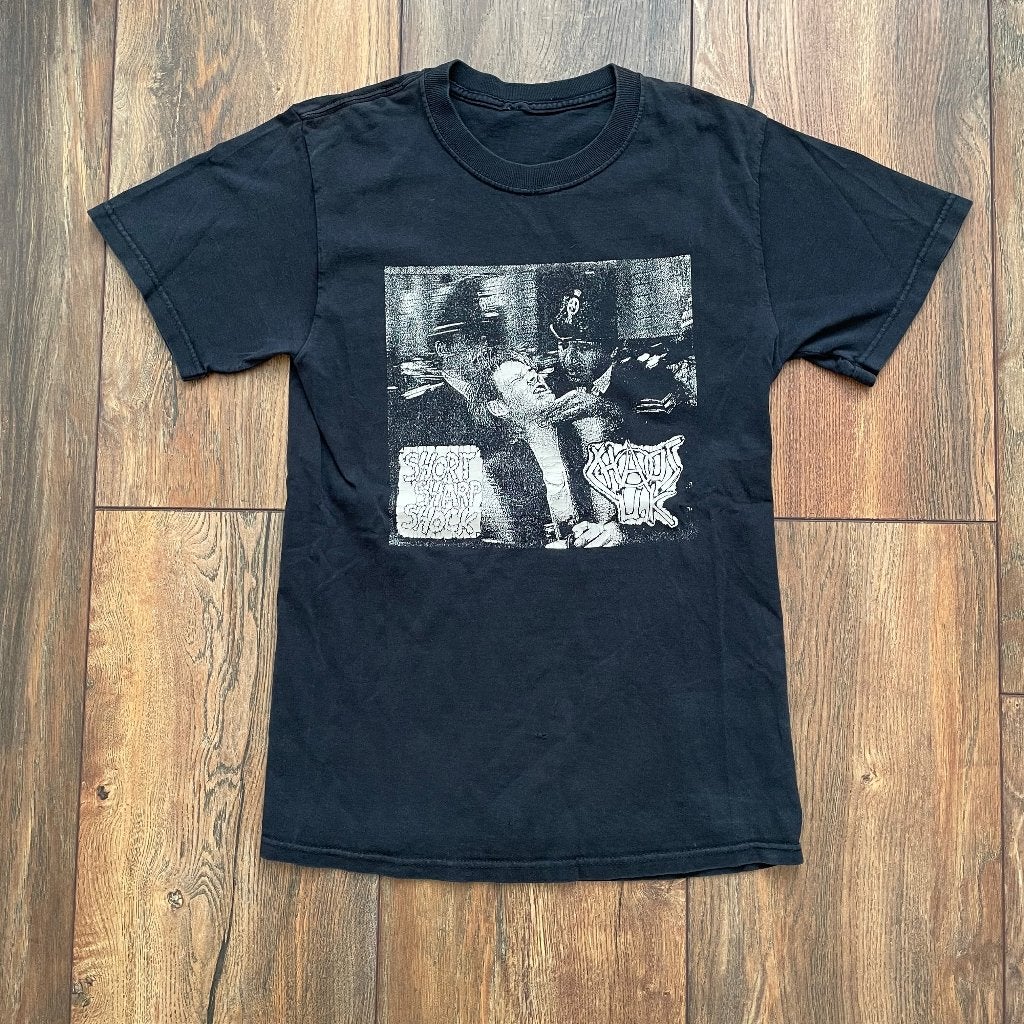 Chaos UK – Short Sharp Shock - T‑shirt – Maat S – A‑224  , Verzenden, Zwart, Onbekend, Onbekend