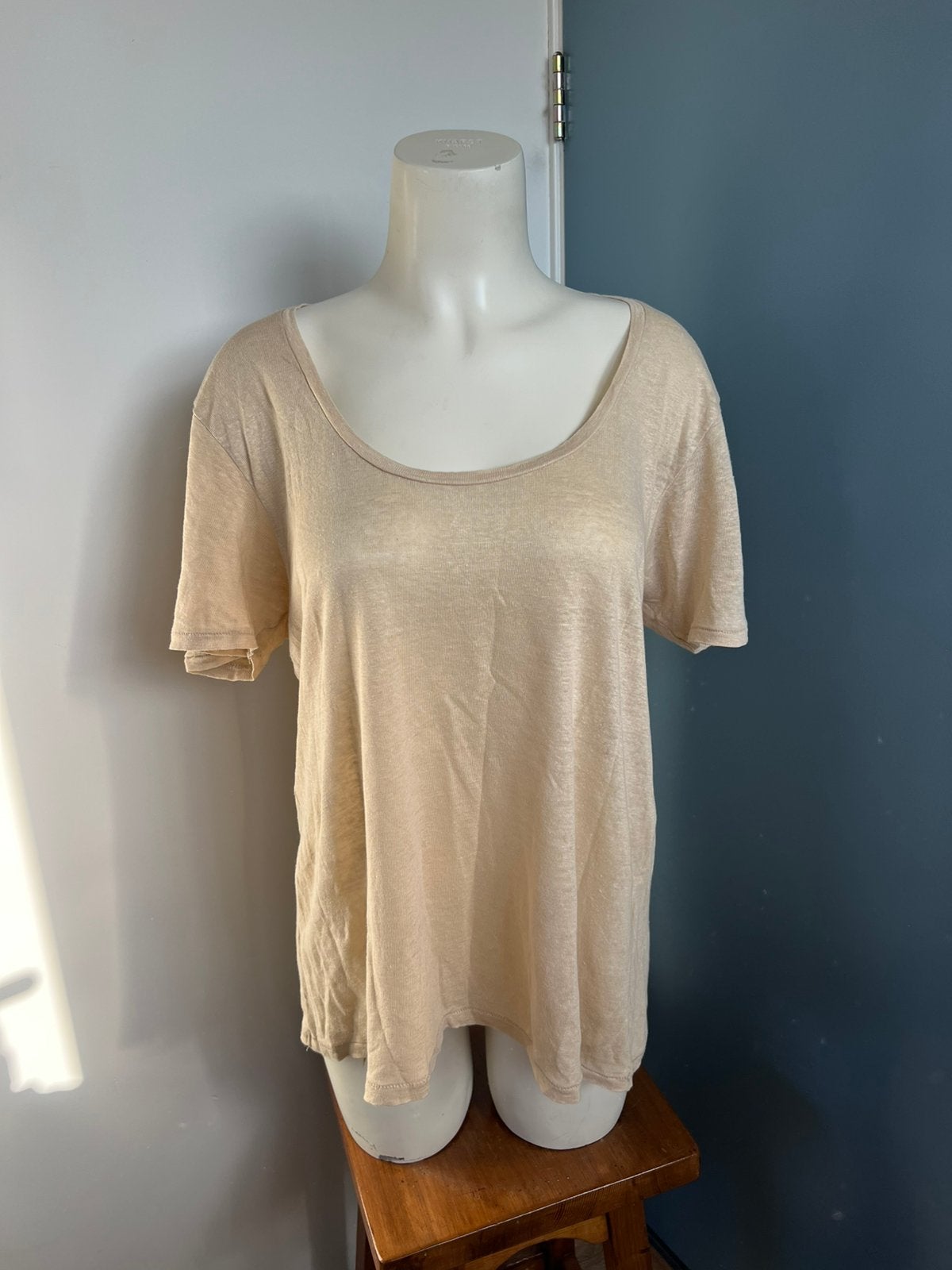 Sissy-boy ecru linnen top l, Beige, Maat 42/44 (L), Ophalen of Verzenden, Zo goed als nieuw