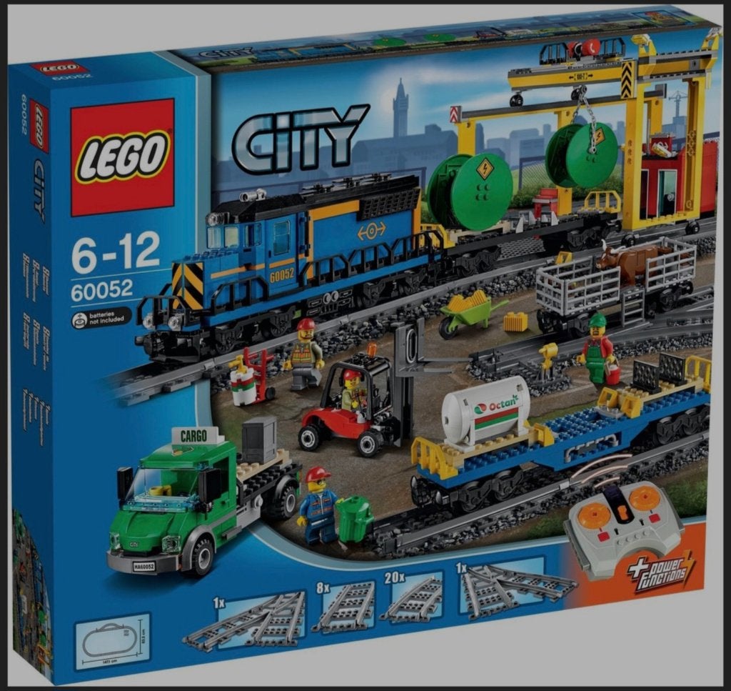 Lego treinset 60052 transporttrein blauw, Kinderen en Baby's, Lego, Inclusief instructies, Ophalen of Verzenden, Complete set
