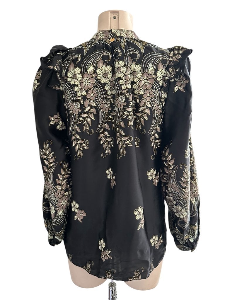 Antik Batik shirt lange mouw S, Maat 38/40 (M), Zwart, Ophalen of Verzenden, Zo goed als nieuw