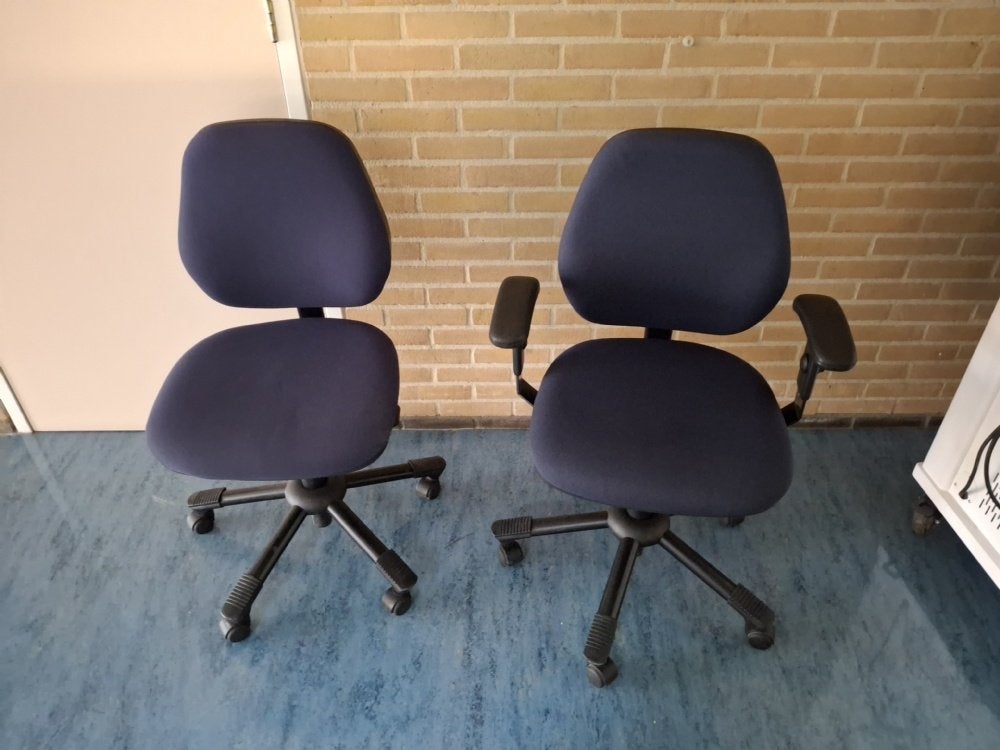 bureaustoelen, Huis en Inrichting, Ophalen, Gebruikt, Blauw, Bureaustoel