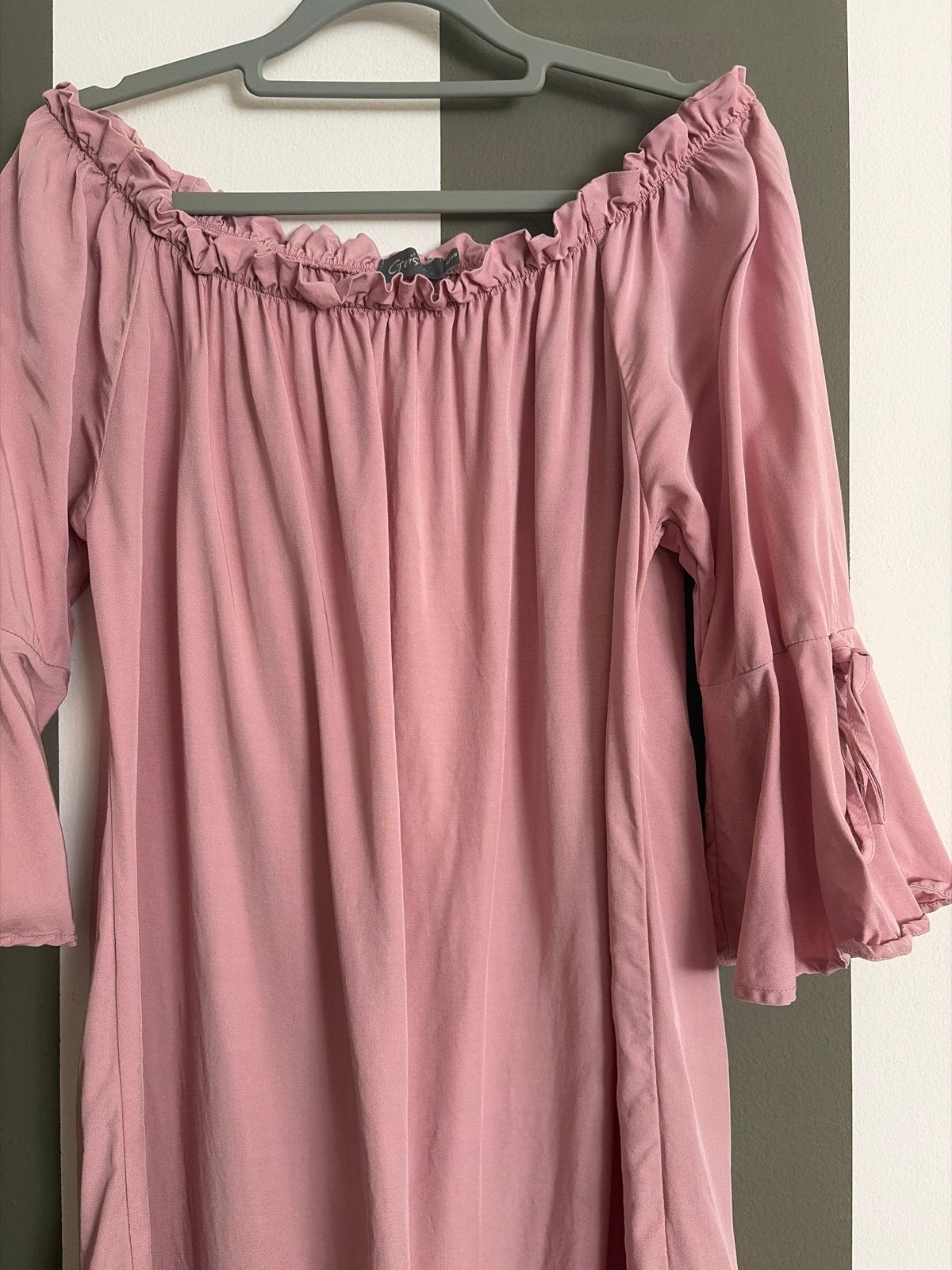 OudRoze Geisha off-shoulder jurk maat M/38, Kleding | Dames, Jurken, Maat 38/40 (M), Verzenden, Roze, Gedragen