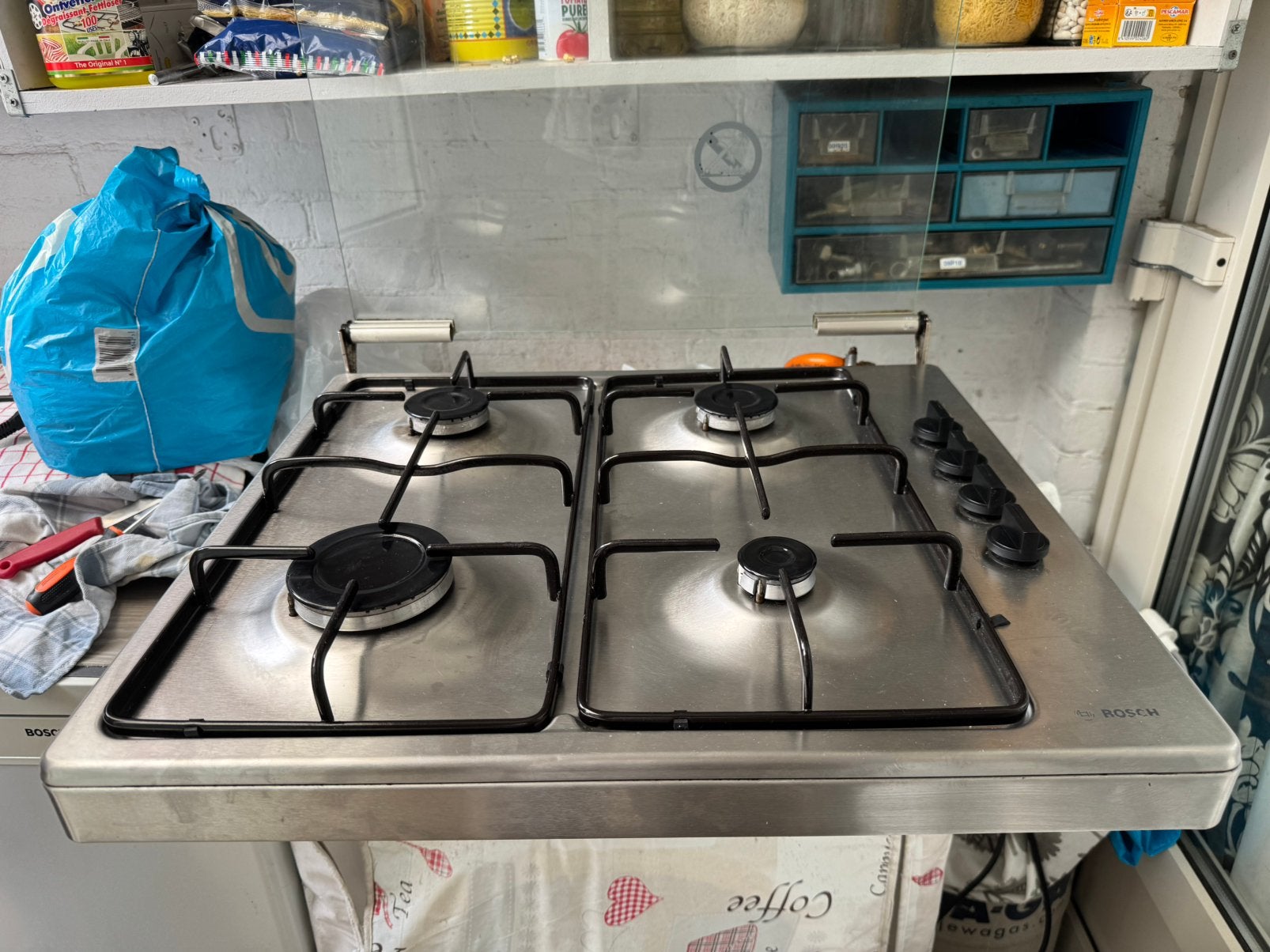 Bosch Gaskookplaat voor outdoor/camping | Butaan / Propaan, Ophalen, Gebruikt, 4 kookzones, Gas