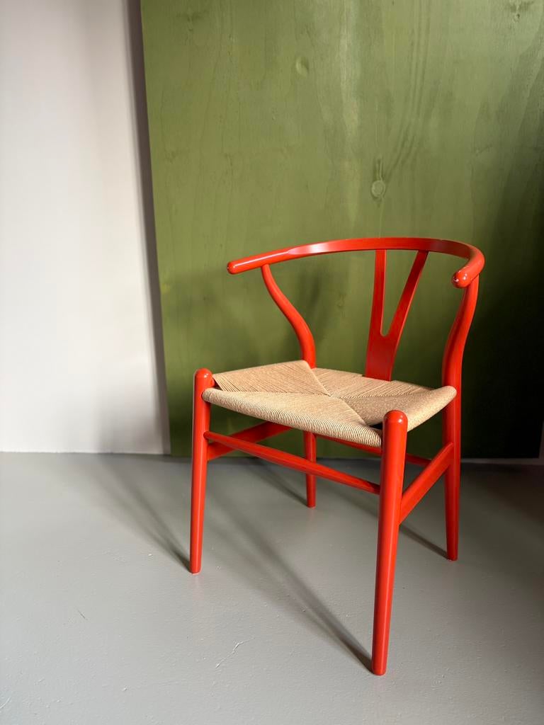 CH24 Wishbone Chair, Y-stoel,  Hans Wegner Carl Hansen & Søn, Huis en Inrichting, Stoelen, Ophalen, Overige kleuren, Carl Hansen