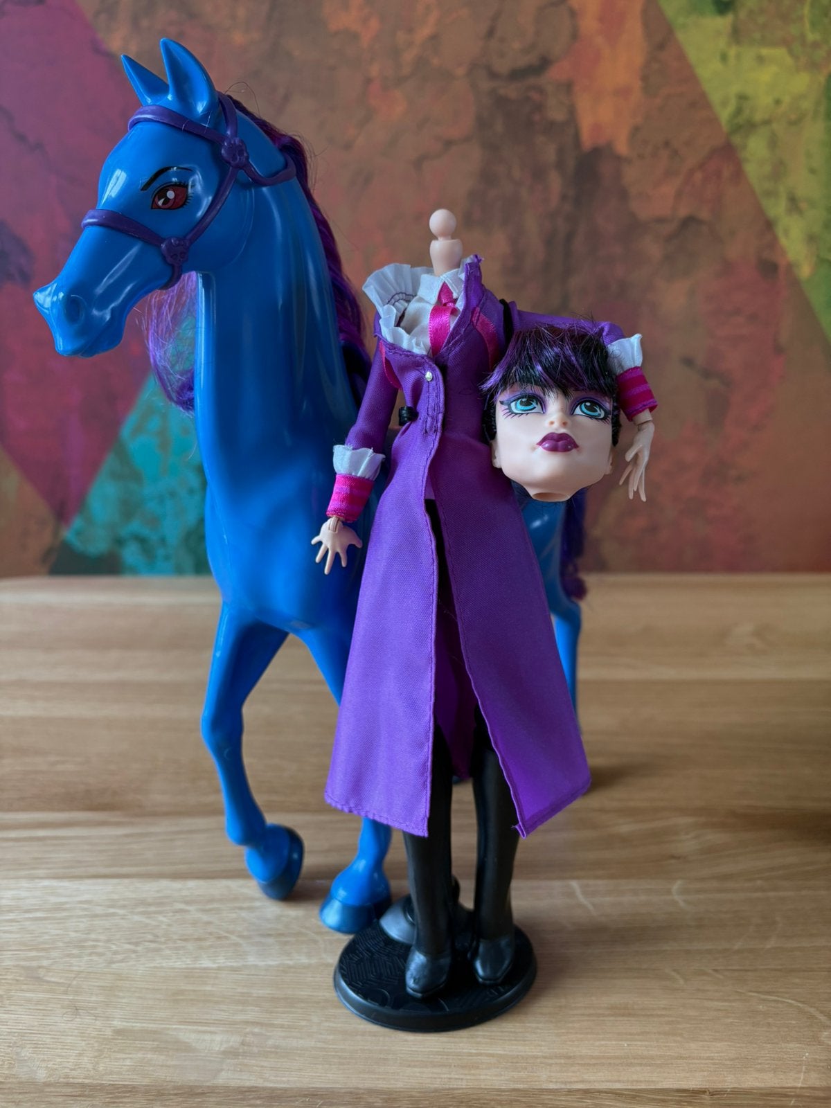 Monster high pop met paard, Ophalen of Verzenden, Zo goed als nieuw