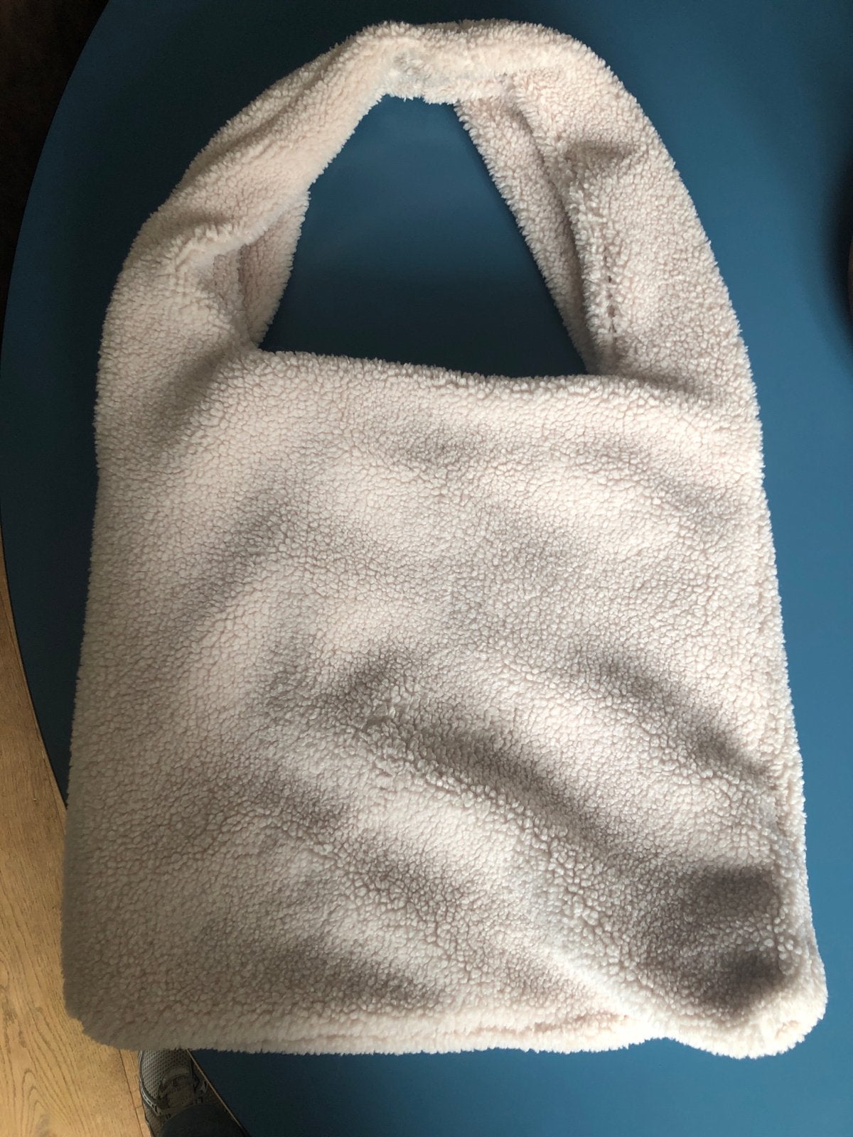 Zachte teddy shopper tas - Beige, Sieraden, Tassen en Uiterlijk, Tassen | Damestassen, Ophalen of Verzenden, Zo goed als nieuw