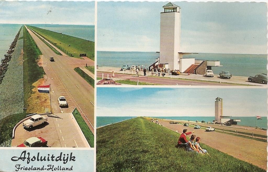 Afsluitdijk, Ophalen of Verzenden, 1960 tot 1980, Gelopen, Friesland