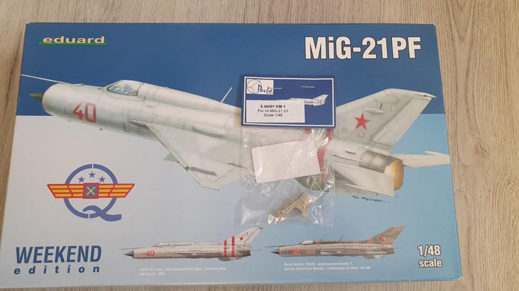 Eduard 1/48 Mig-21 PF met resin seat, Overige merken, Nieuw, Ophalen of Verzenden, Groter dan 1:72