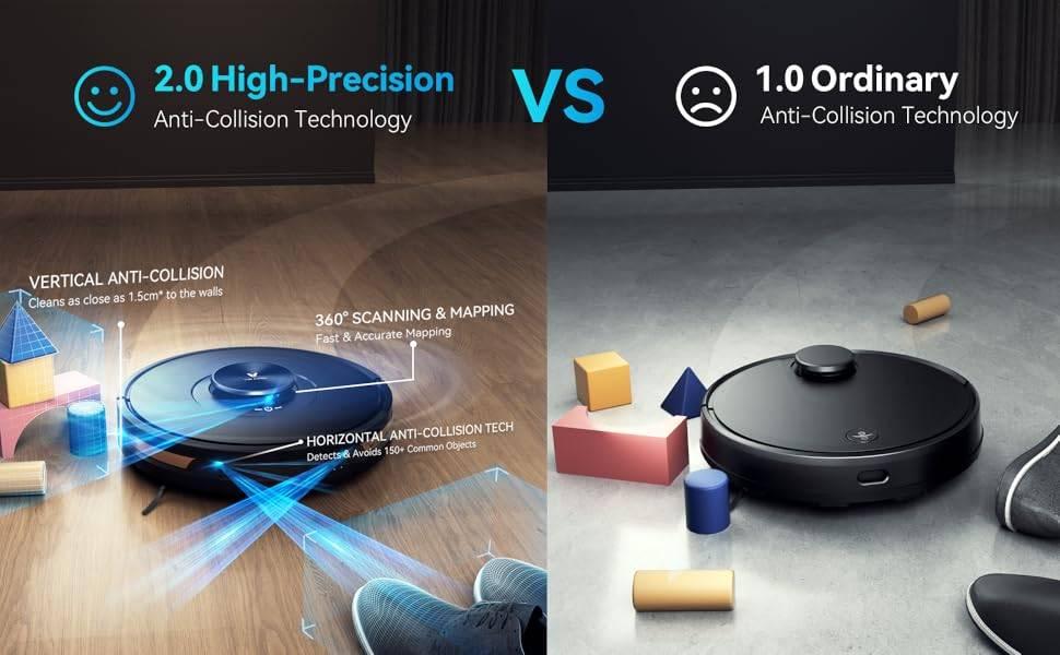 Viomi V5 Pro Robot Vacuum Cleaner - 4 laser, Ophalen of Verzenden, Nieuw, Robotstofzuiger