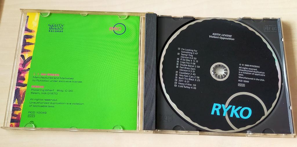 Keith Levene - Violent Opposition CD 1989 USA Gebruikt, Ophalen of Verzenden, Gebruikt