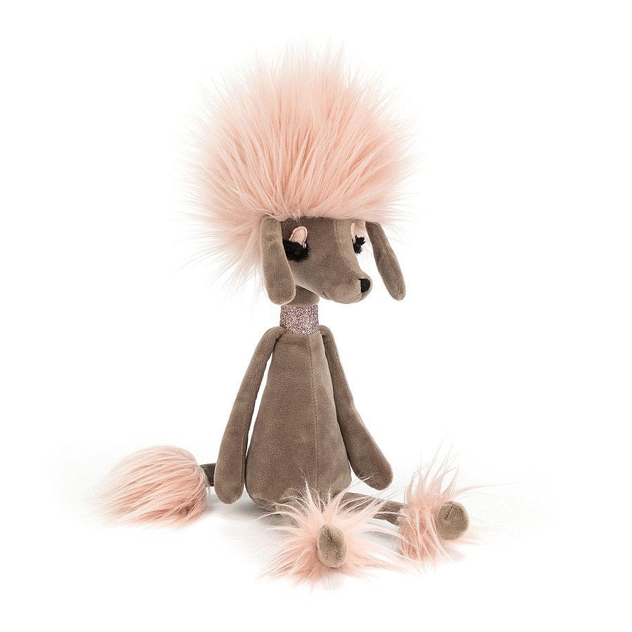 Jellycat Swellegant Penelope Poodle, Jellycat, Grijs, Zo goed als nieuw, Klein (minder dan 20 cm)