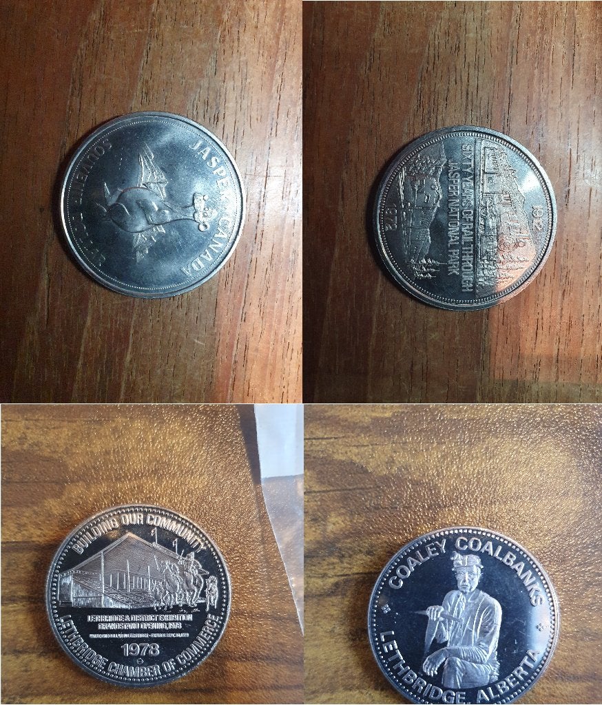 Jasper Park Dollar en Lethbridge (Alberta) Dollar, Ophalen of Verzenden, Noord-Amerika