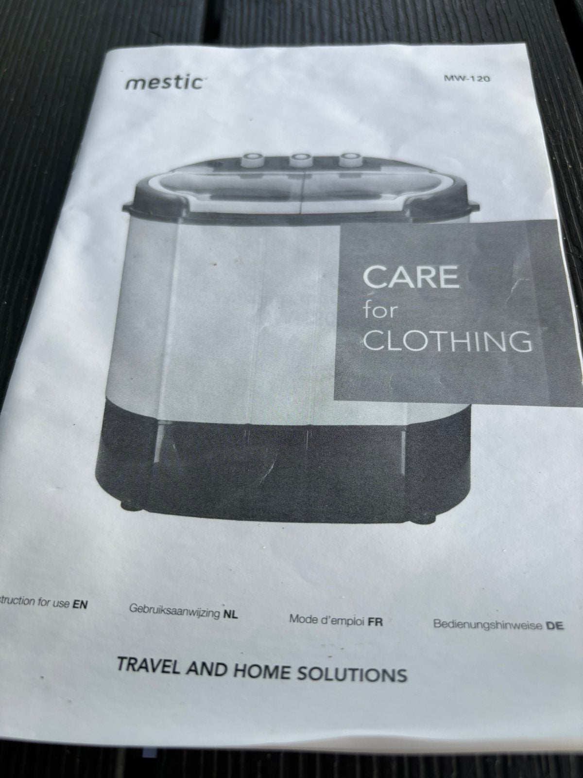 Camping wasmachine, Ophalen, Zo goed als nieuw