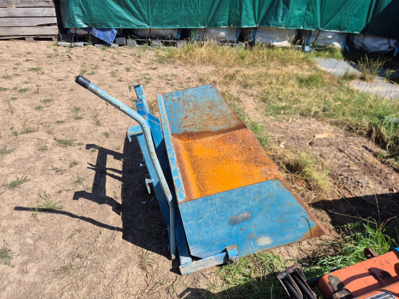 grondbak 1,20 mtr voor minitrekker, Hobby en Vrije tijd, Ophalen, Gebruikt