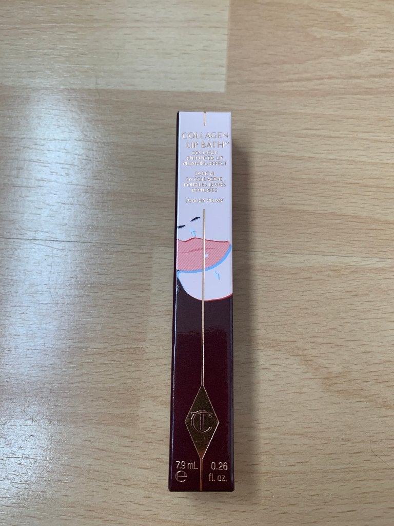 Charlotte Tilbury Collagen Lip Bath Peachy Plump, Lippen, Nieuw, Oranje, Ophalen of Verzenden