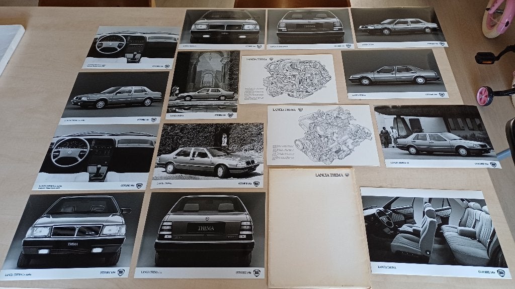 Lancia Thema Persfoto's. Oktober 1984. Goede nieuwe staat., Ophalen of Verzenden, Nieuw, Overige merken