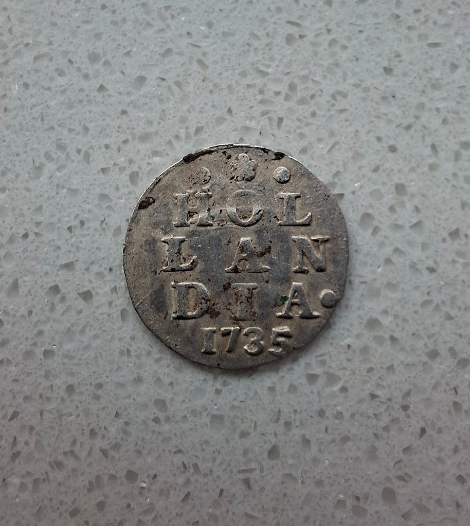 Dubbele stuiver holland 1735, Postzegels en Munten, Vóór koninkrijk, Verzenden, Zilver, Overige waardes