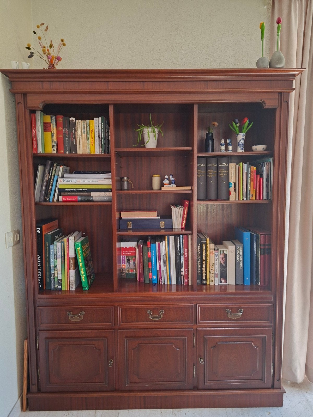 boekenkast/ opbergkast, Ophalen, 25 tot 50 cm, Kersenhout