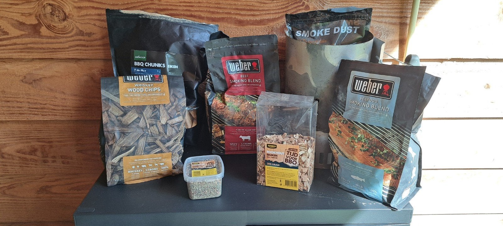 Weber BBQ accessoires en diverse soorten rookhout, Tuin en Terras, Ophalen, Gebruikt, Weber