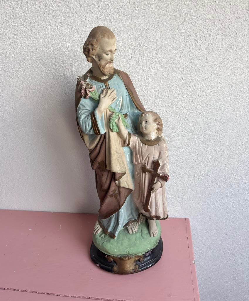 Sint Jozef met kind beeld, Ophalen of Verzenden