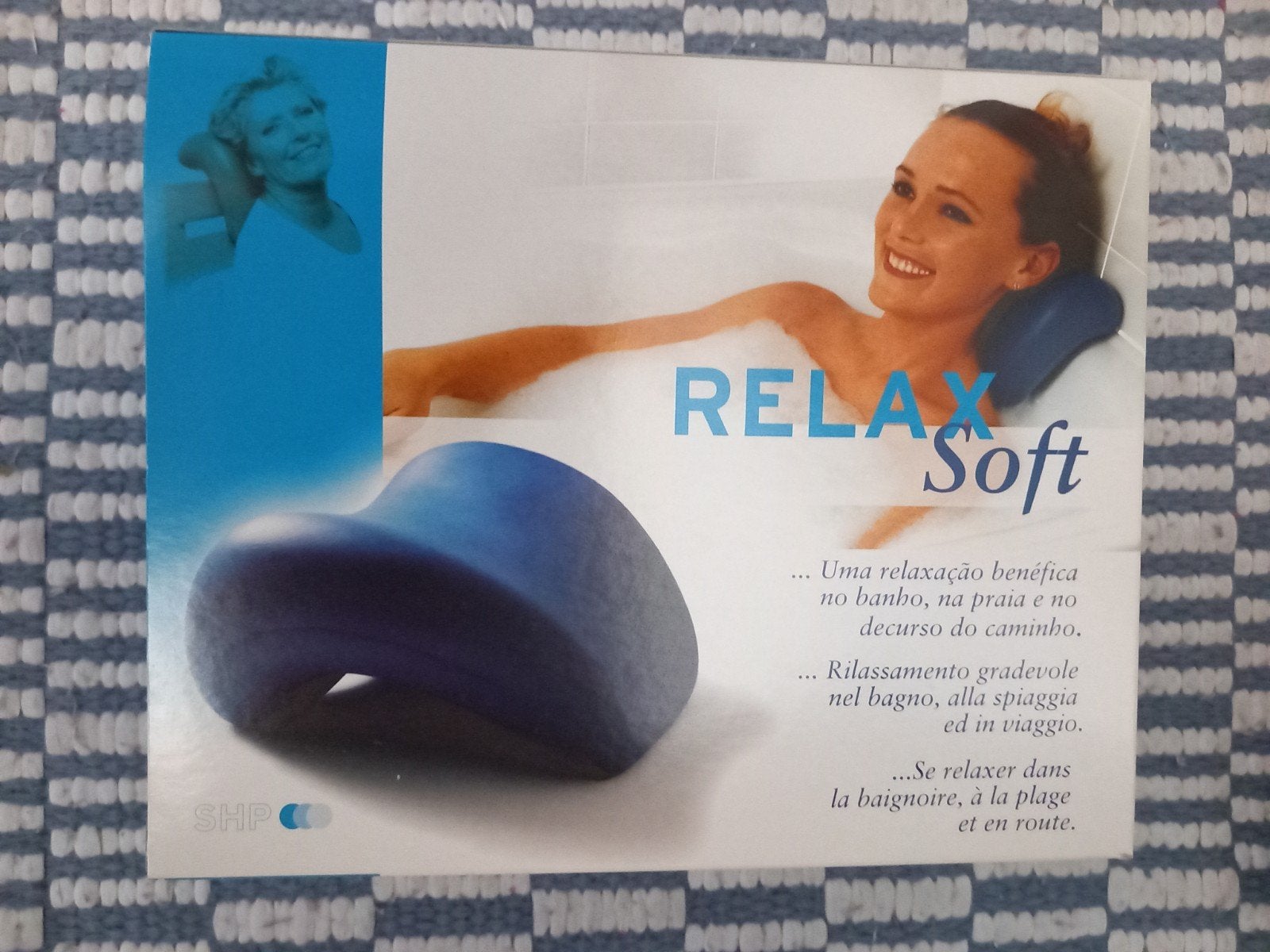 Relax Soft badkussen - Comfortabel en waterbestendig, Blauw, Nieuw, Kunststof, Ophalen of Verzenden