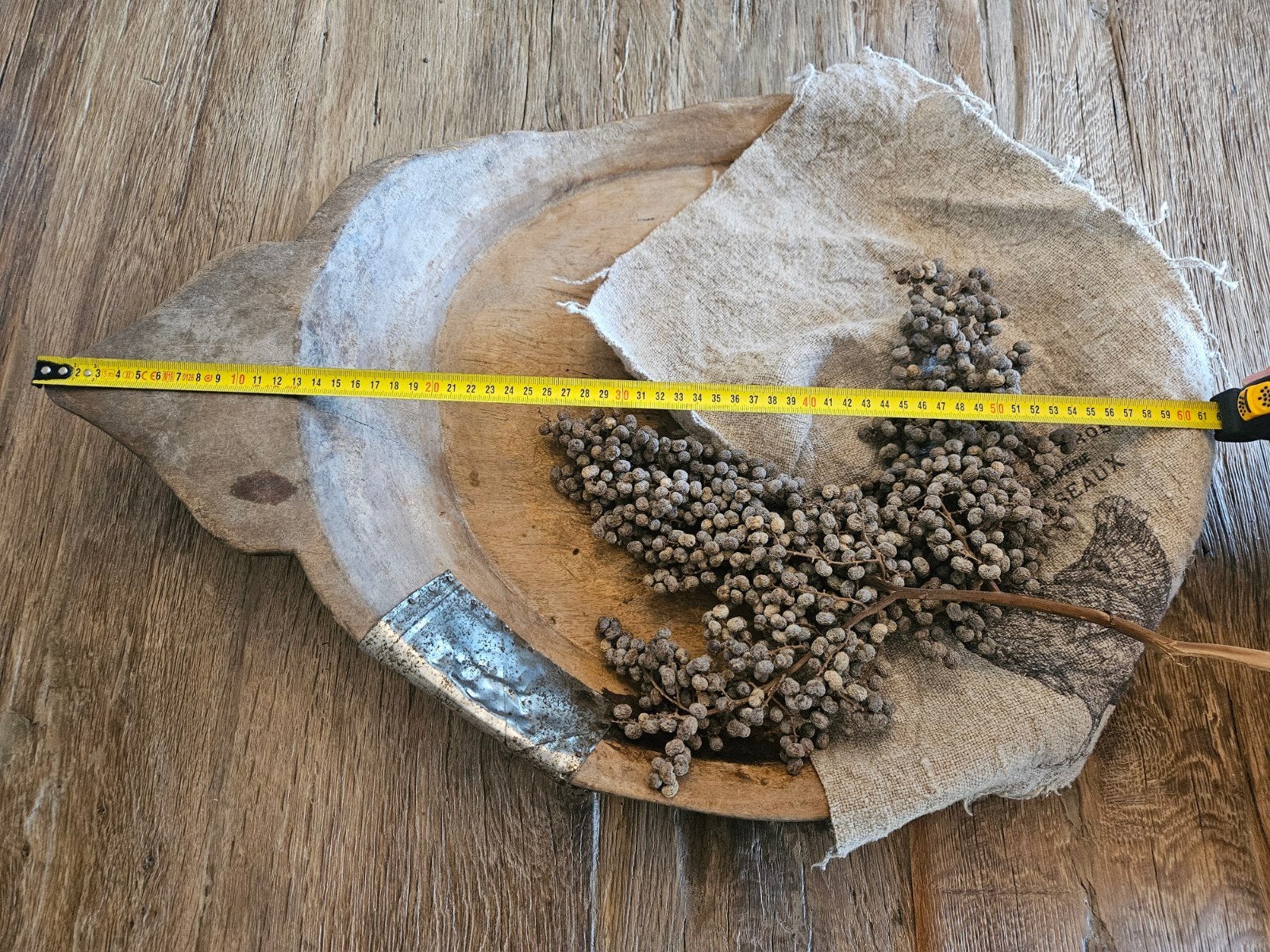 Decoratieve houten schaal - Rustiek, Landelijk, Ophalen of Verzenden