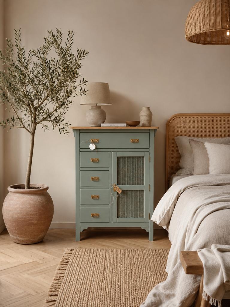 Meidenkast spekkast linnenkast commode rotan halkastje, Huis en Inrichting, Ophalen, 100 tot 150 cm, 50 tot 100 cm, Zo goed als nieuw