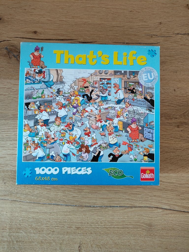 Goliath puzzel That’s Life Keuken, Ophalen of Verzenden, 500 t/m 1500 stukjes, Zo goed als nieuw, Legpuzzel