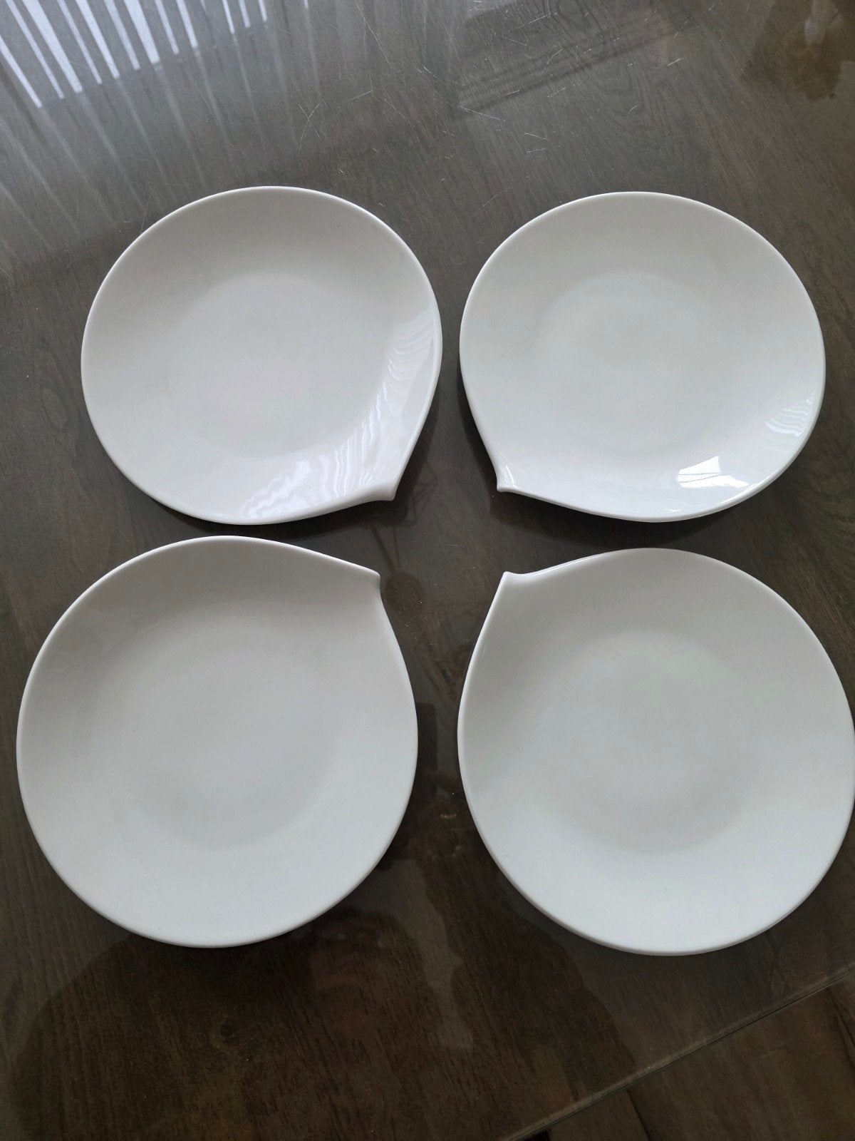 villeroy en boch Flow ontbijt borden 4x, Ophalen of Verzenden