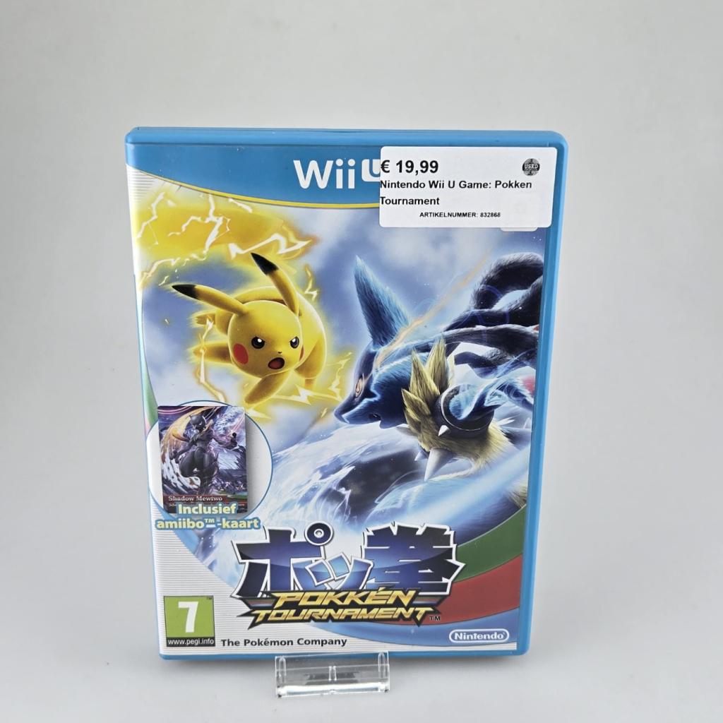 Nintendo Wii U Game: Pokken Tournament, Nintendo, Zo goed als nieuw, Support@nintendo.com, 11-1 Hokotate-cho, Kamitoba, Minami-ku
Kyoto 601-8501
Japan