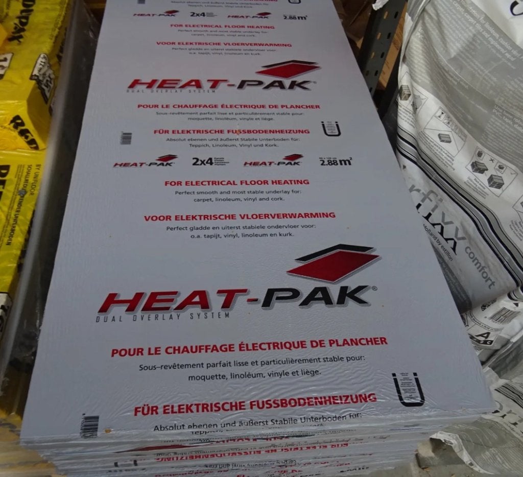 55m2  Unifloor Heat-Pak 7 mm ondervloer voor vloerverwarming, Ophalen, Overige materialen, 30 cm of meer, 50 tot 150 cm