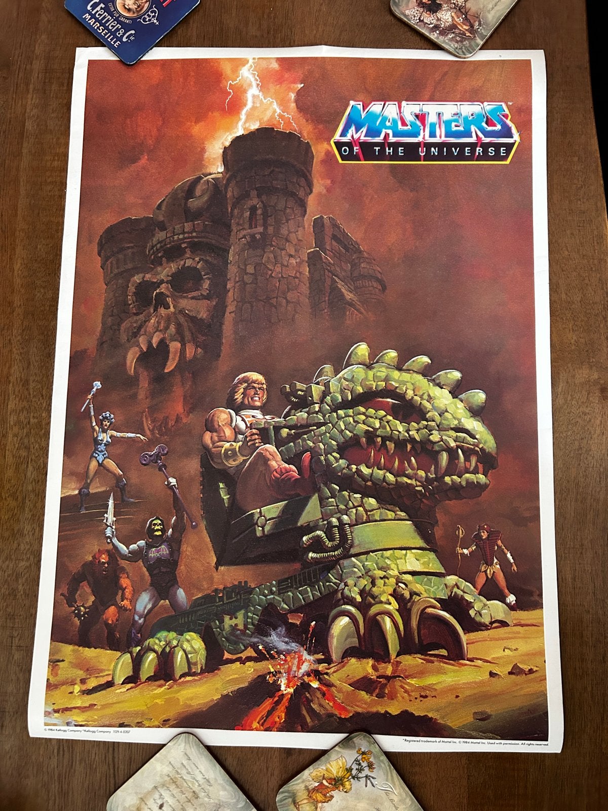 Masters of the Universe Kellogg's Poster 1984 - Uniek, Rechthoekig Staand, Ophalen of Verzenden, Zo goed als nieuw, A1 t/m A3