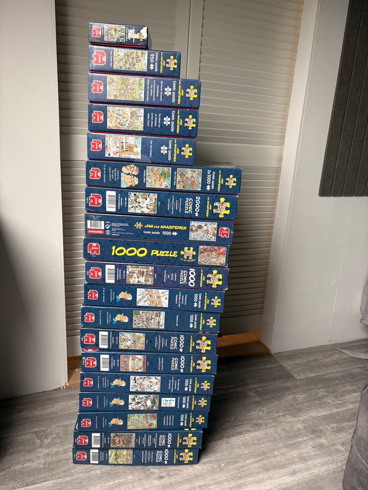 20x Jan van Haasteren & 1x Wasgij puzzel/ ook los te koop, Ophalen of Verzenden, Meer dan 1500 stukjes, Gebruikt, Legpuzzel