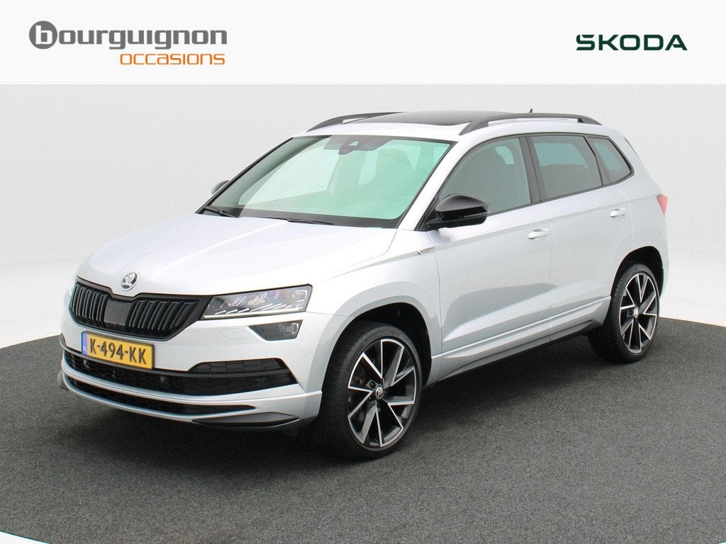 Skoda Karoq 1.5 TSi 150 Pk Automaat Sportline Business | Pan, Stof, 4 cilinders, 150 pk, 690 kg
