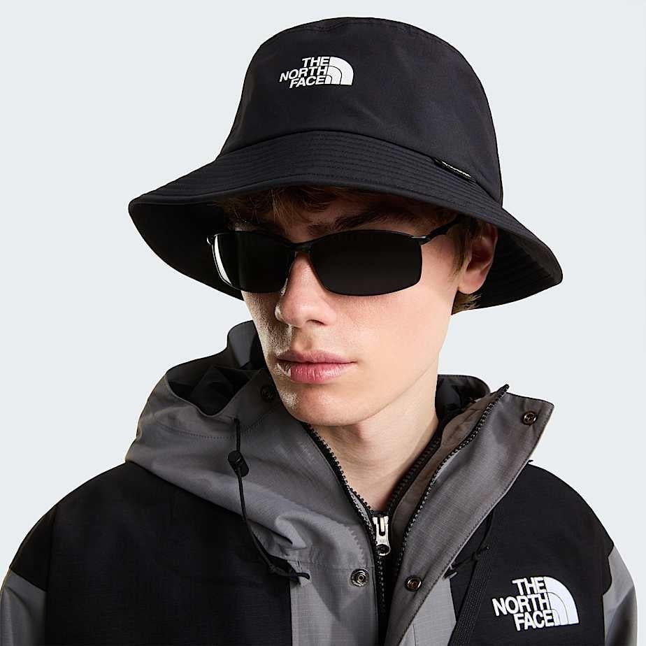 The North Face Gore-Tex Waterdichte Vissershoed Zwart, Hoed, Zo goed als nieuw, The North Face, One size fits all