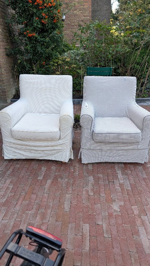 Ikea Ektorp Jennylund fauteuils (2 stuks), Huis en Inrichting, Ophalen, Klassiek, Comfortabel, 75 tot 100 cm, Zo goed als nieuw
