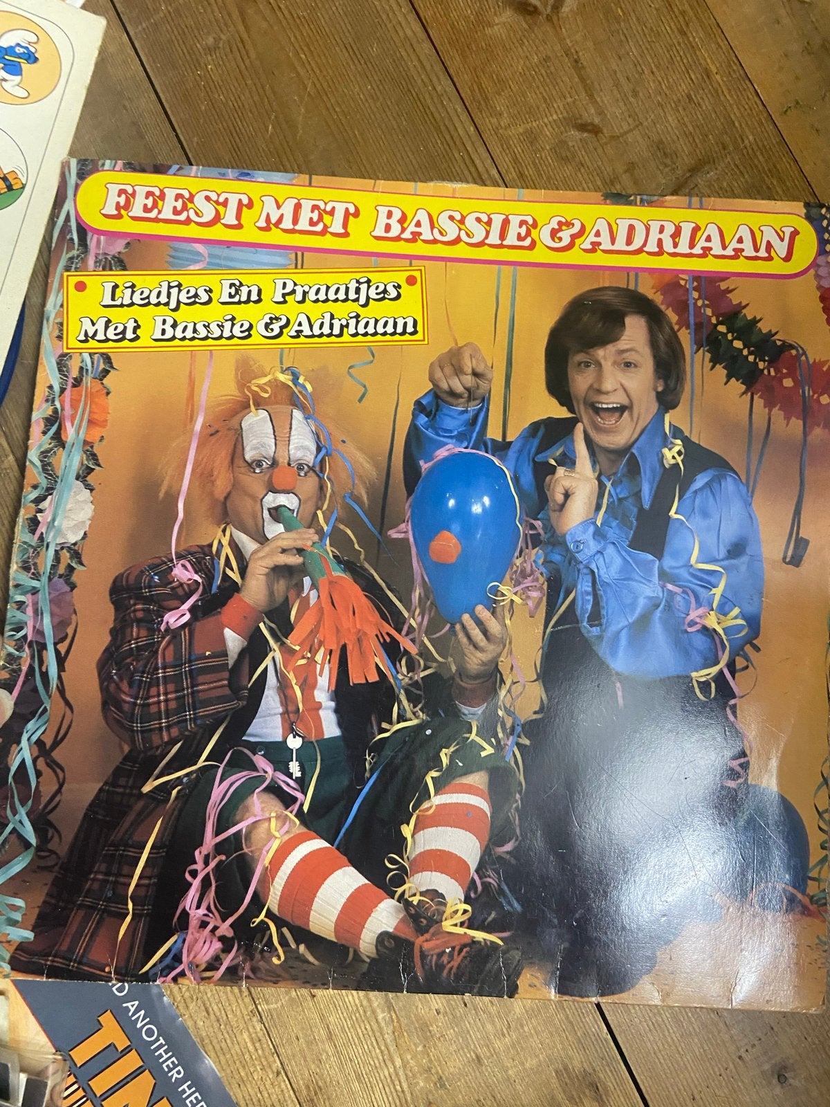 Diverse LP's jaren '80: Bassie & Adriaan, Smurfen, Sprookjes, Gebruikt, 1980 - 1989, Ophalen of Verzenden, 12 inch