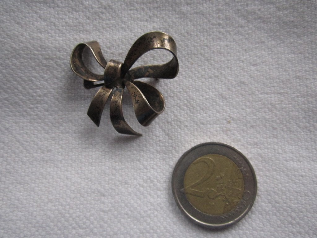 31.   Schitterende oude broche,  Rode 'art sterling, Ophalen, Zilver, Broche