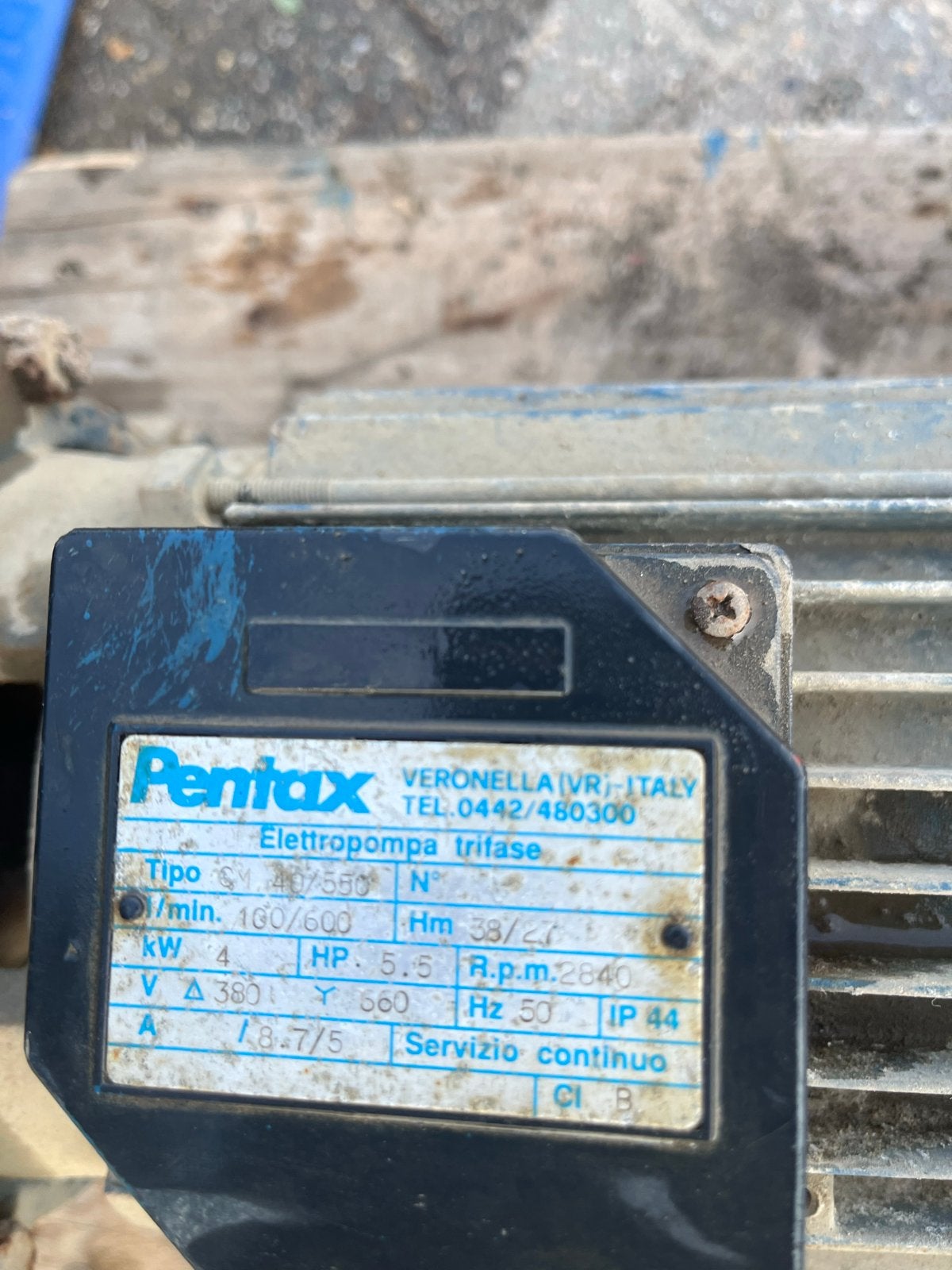 Pentax Elettropompa Trifase - Krachtige Waterpomp, Ophalen, Gebruikt, Elektrisch, Beregeningspomp