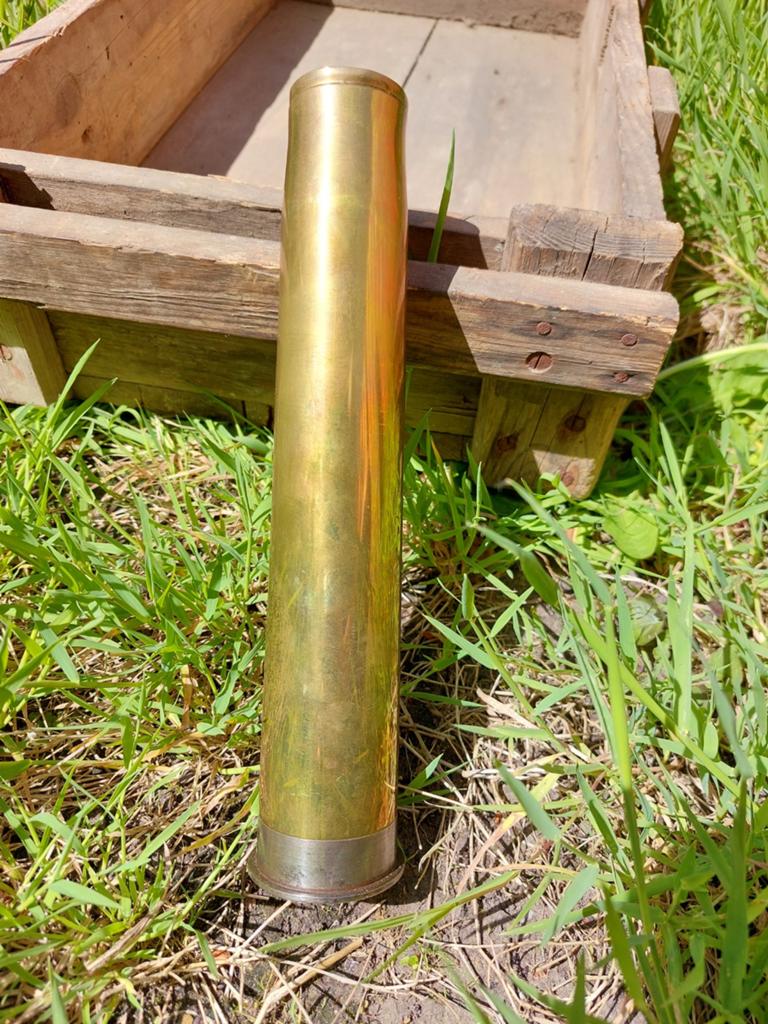 Duitse vroege 3,7cm pak kanon huls hulzen 1937, Ophalen of Verzenden, Duitsland, Hulzen of Bodemvondsten