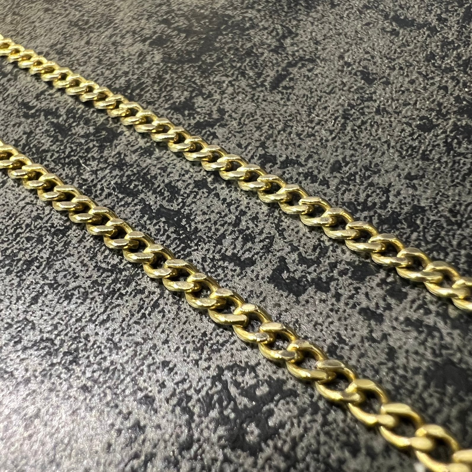 14k gouden ketting massief gourmet schakel, Sieraden, Tassen en Uiterlijk, Kettingen, Ophalen of Verzenden, Zo goed als nieuw