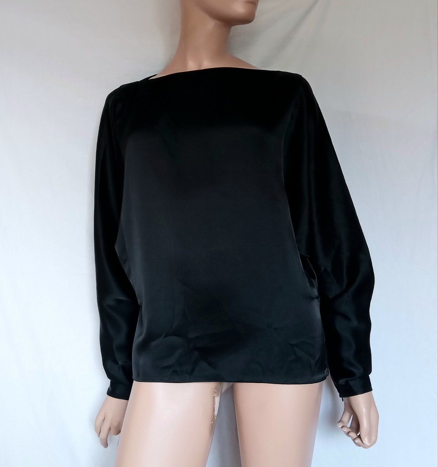 RALPH LAUREN Blouse , Maat 42 - 44, Kleding | Dames, Ophalen of Verzenden, Zo goed als nieuw, Maat 42/44 (L), Zwart