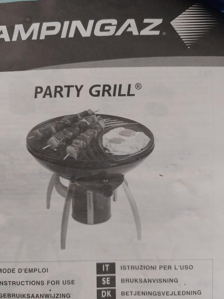 Campinggaz Party Grill /skottelbraai Compact & Draagbaar, Tuin en Terras, Barbecue-accessoires, Ophalen of Verzenden