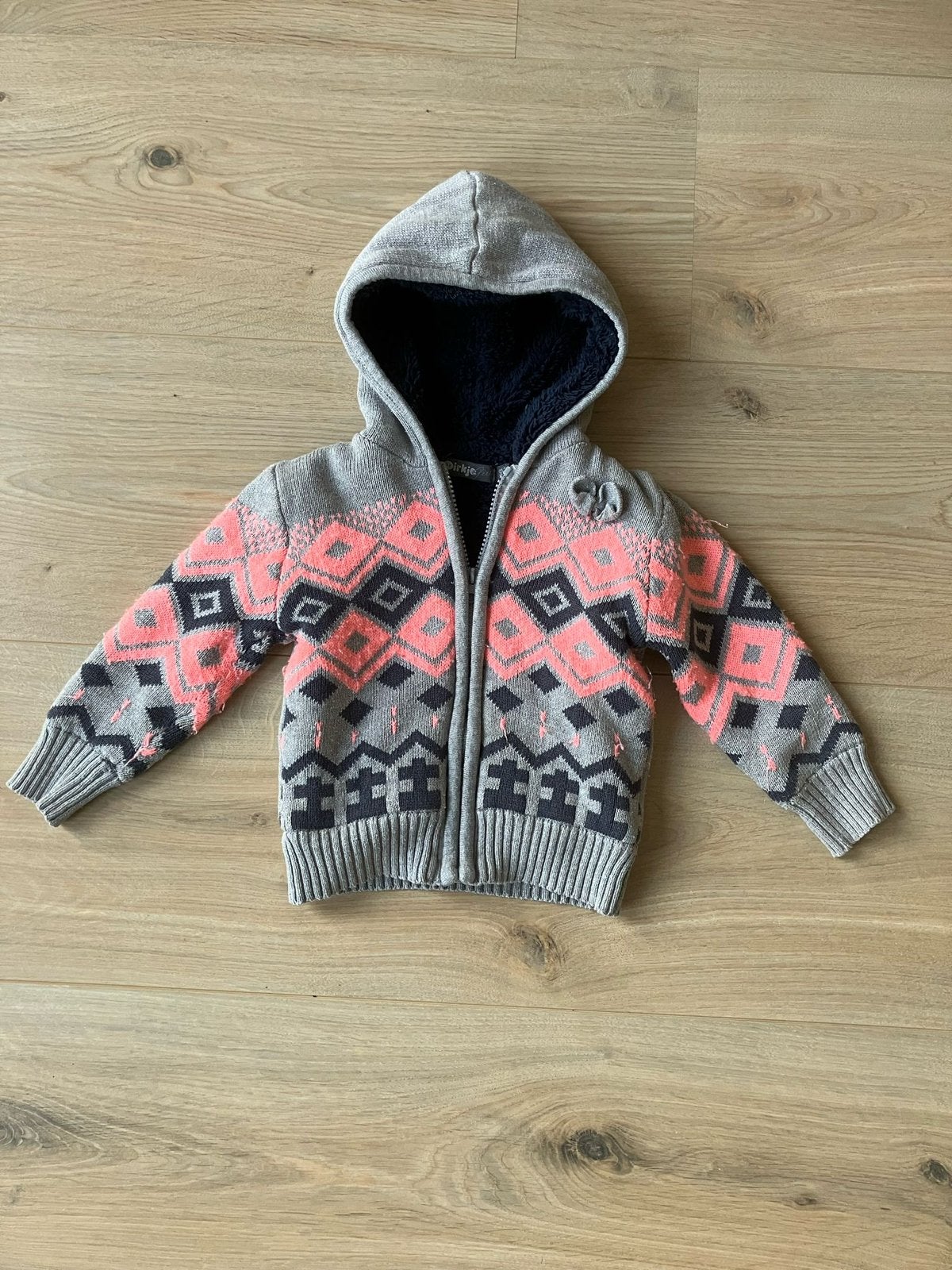 Mooie jas / warm vest meisje maat 92., Kinderen en Baby's, Ophalen of Verzenden, Zo goed als nieuw, Meisje, Jas