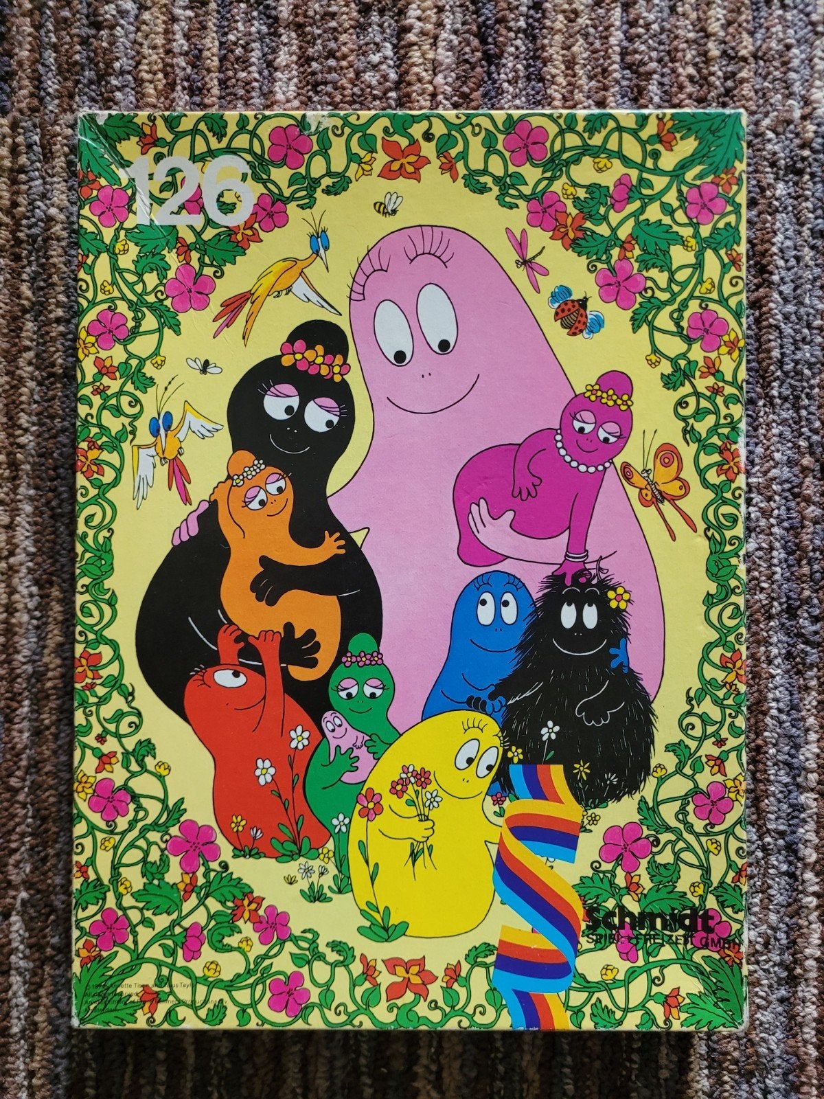 Vintage Barbapapa Puzzel - Compleet en in Goede Staat, Hobby en Vrije tijd, Ophalen of Verzenden, Zo goed als nieuw