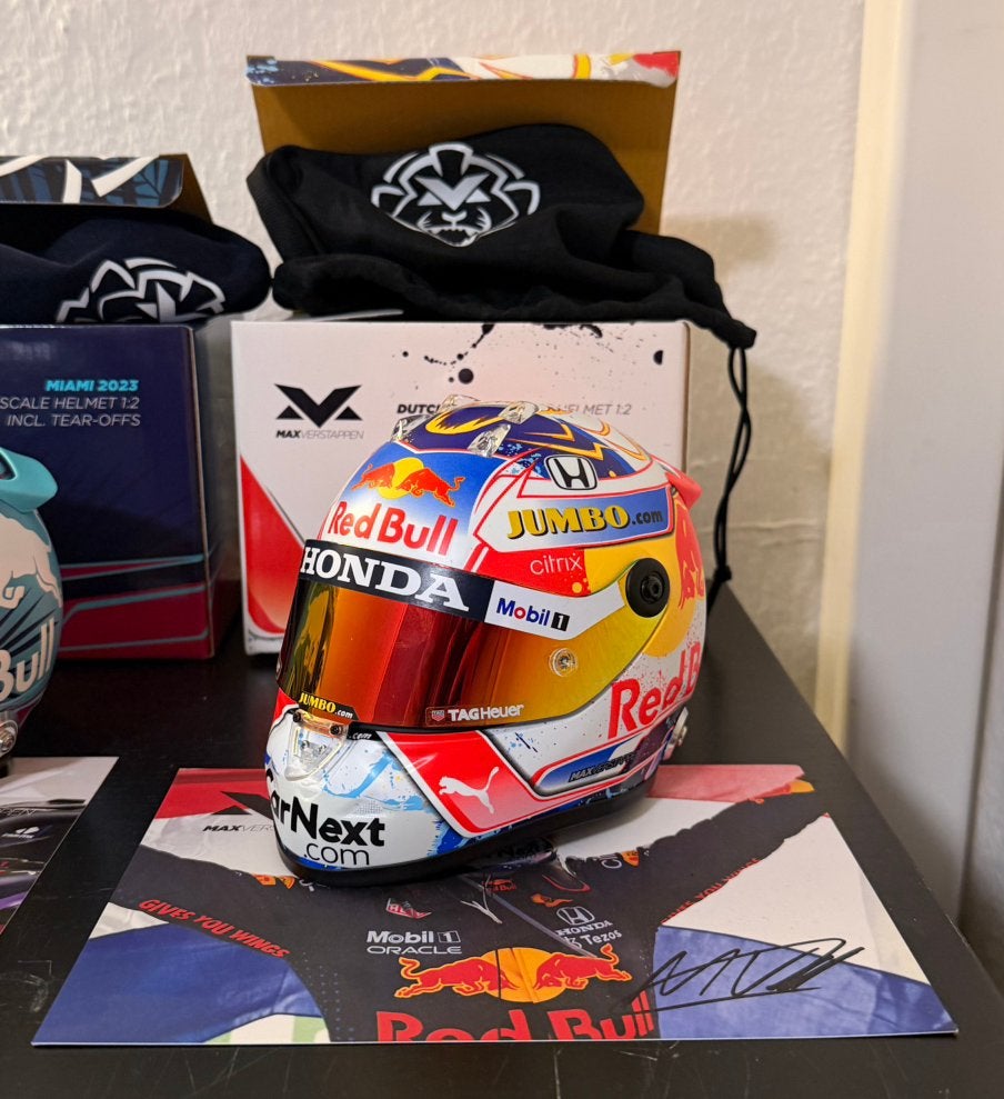Max Verstappen 1:2 Helm – Dutch GP 2021 / Zandvoort, Verzamelen, Ophalen, Zo goed als nieuw, Formule 1